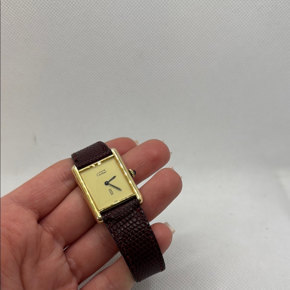 Cartier tank watch “limoncello” dial